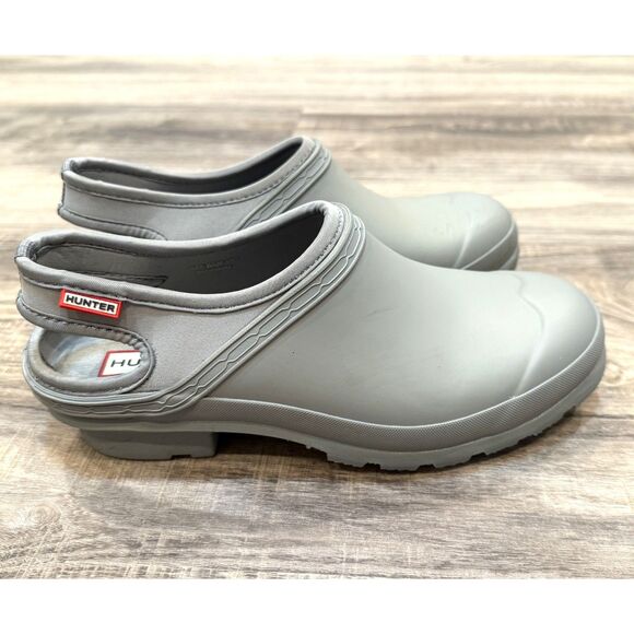 Hunter Light Gray Mules - Picture 1 of 6